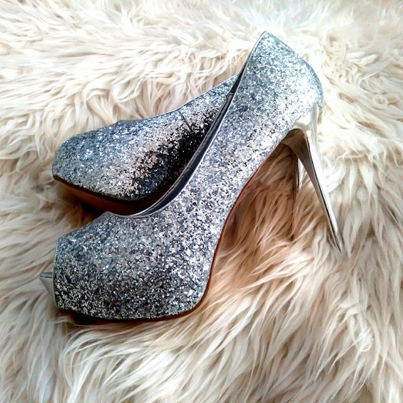 Herstyle Shoes - Mariah Carey Type Glitter Stilettos